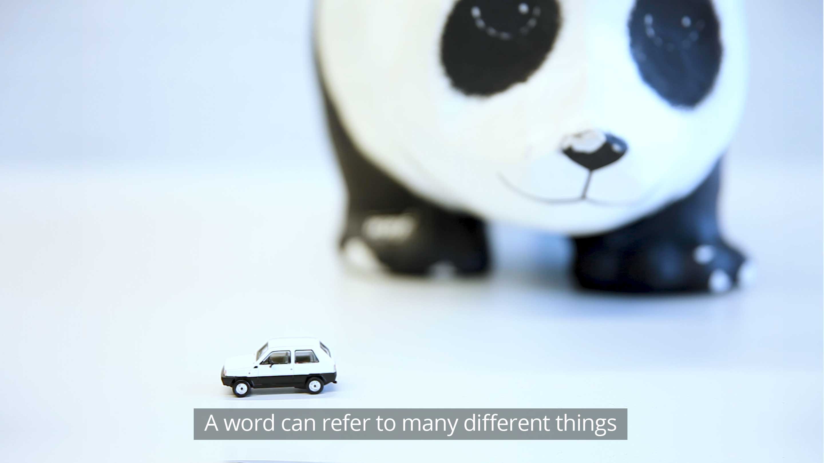 A word can refer to many different things