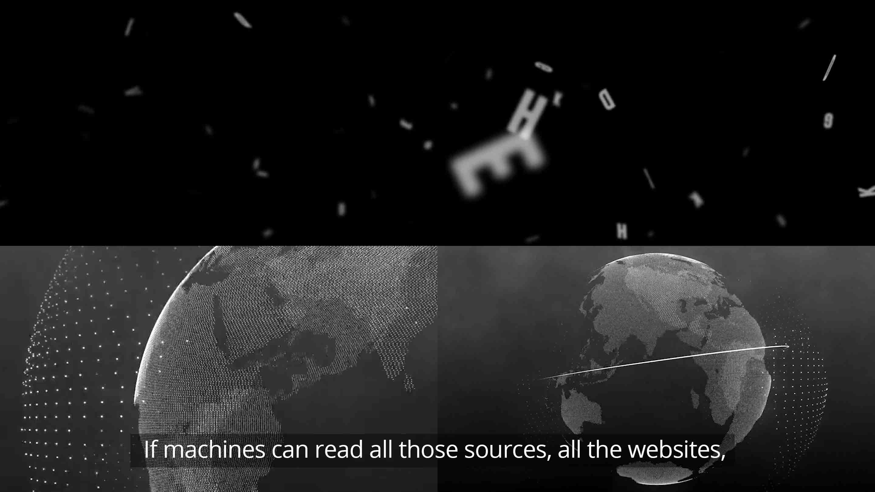 If machines can read all those sources, all the websites