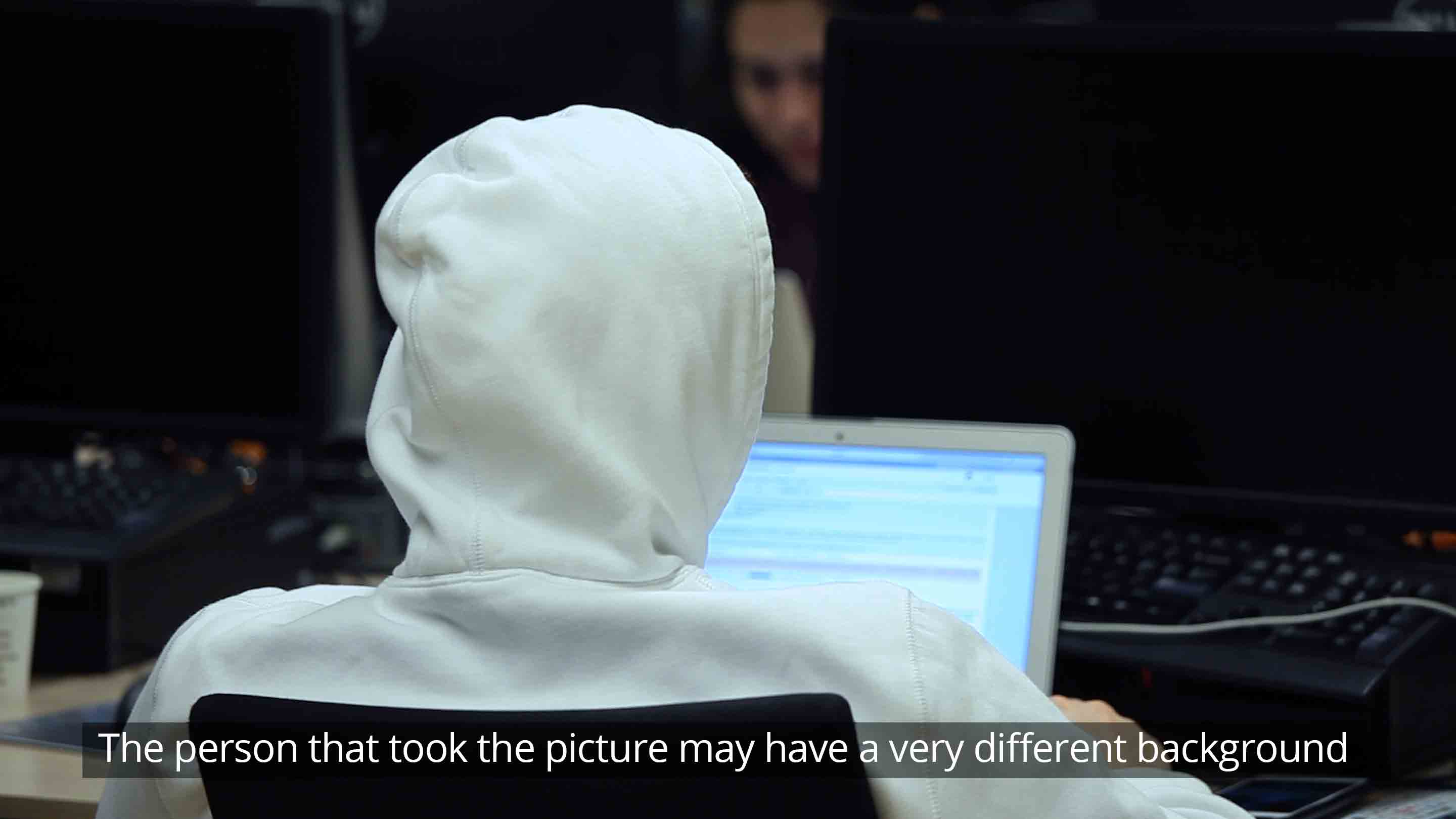 The person that took the picture may have a very different background or knowledge about the context